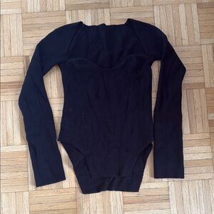 Black Off-the-Shoulder Sweater with Slim Fit